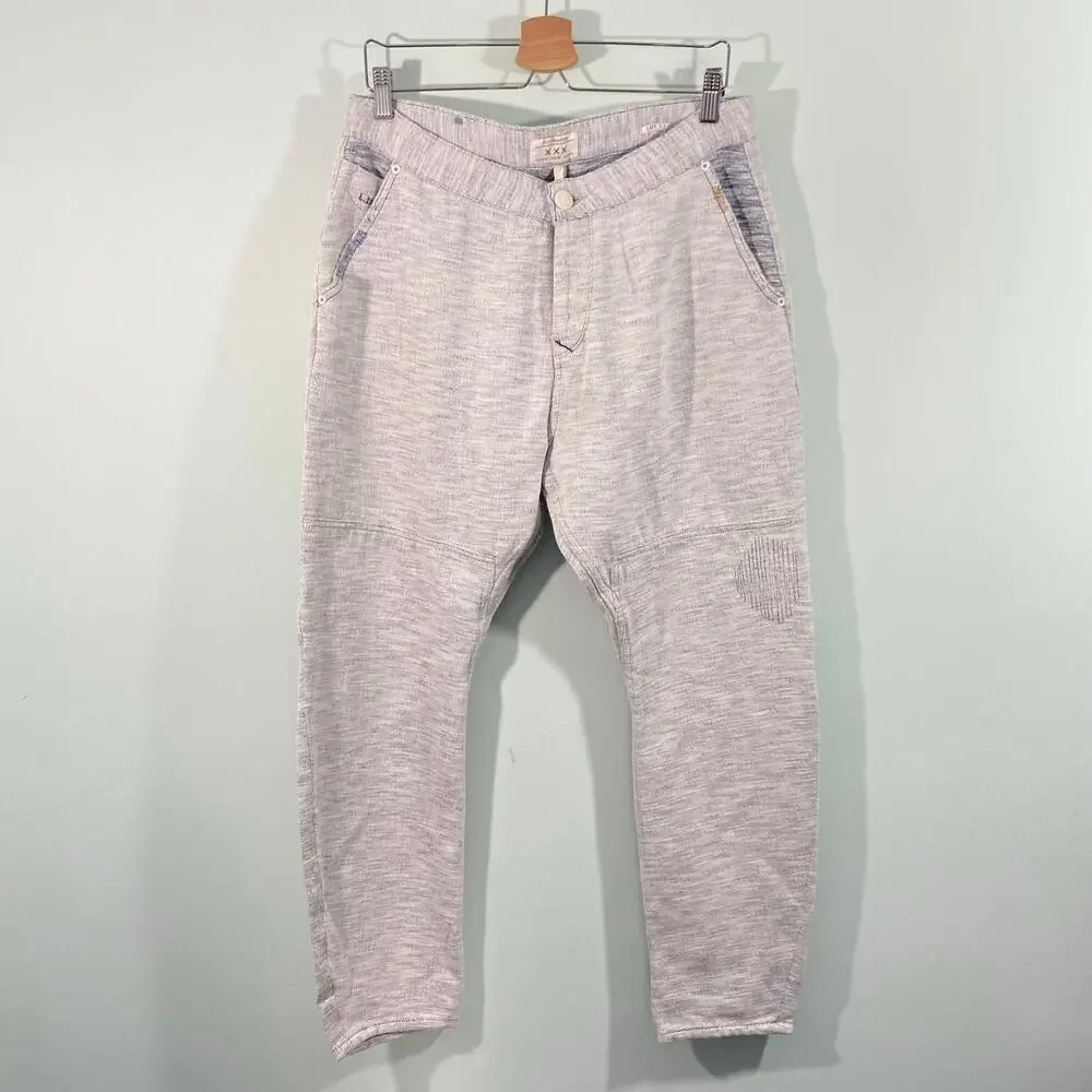 Scotch & Soda Men Grey The Lava Tears Slim Fit Distressed Pants Size L NWT